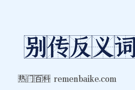 祎别传反义词是什么意思的图片